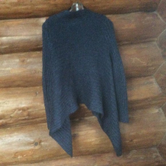 Forever 21 Blue Open Front Mohair Blend Classic Cardigan Medium - Picture 3 of 4